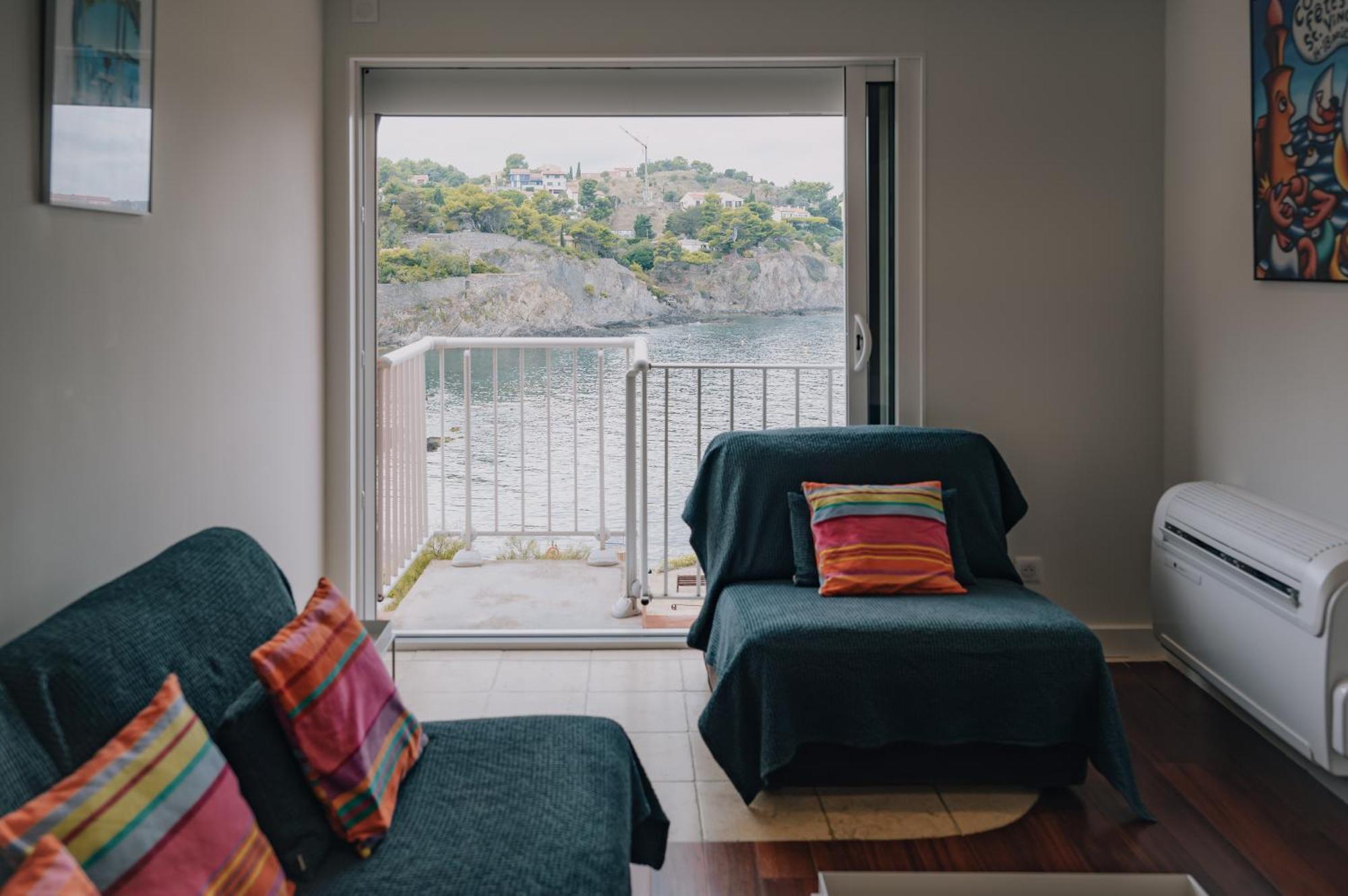 Splendide Appartement Climatise Avec Vue Sur Mer Et Clocher - Parking Et Wifi Collioure Exterior photo